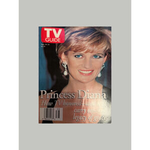 Vintage TV GUIDE Sept 20-26 1997 Princess Diana Memorial Edition - No Label